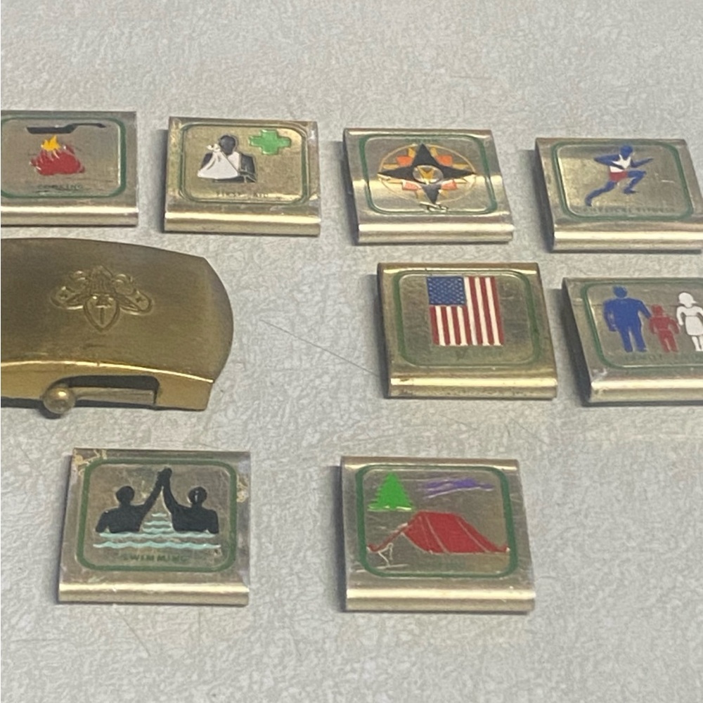 Boy Scouts of america badge and buckle